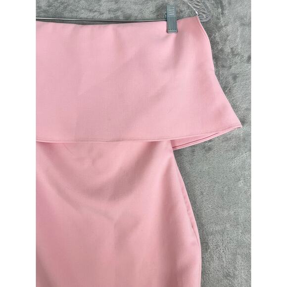 Likely Driggs Dress 00 Light Blush Pink Rose Shadow Bodycon Strapless Date Night - Picture 4 of 16